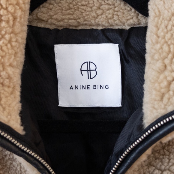 Annie Bing Ryder Sherpa Jacket in Camel fleece - Picture 2 of 7